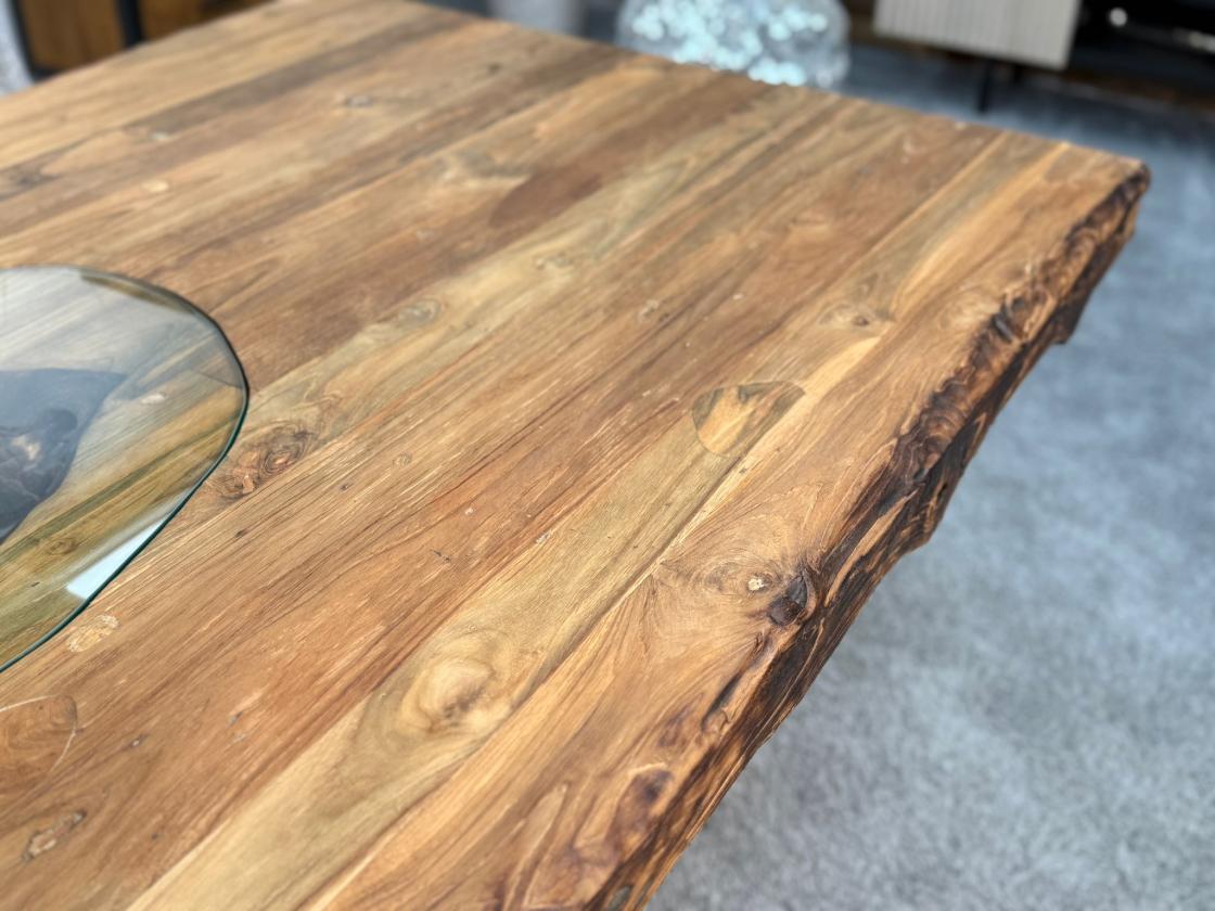Esszimmertisch mit baumkante massiver Holztisch 250cm