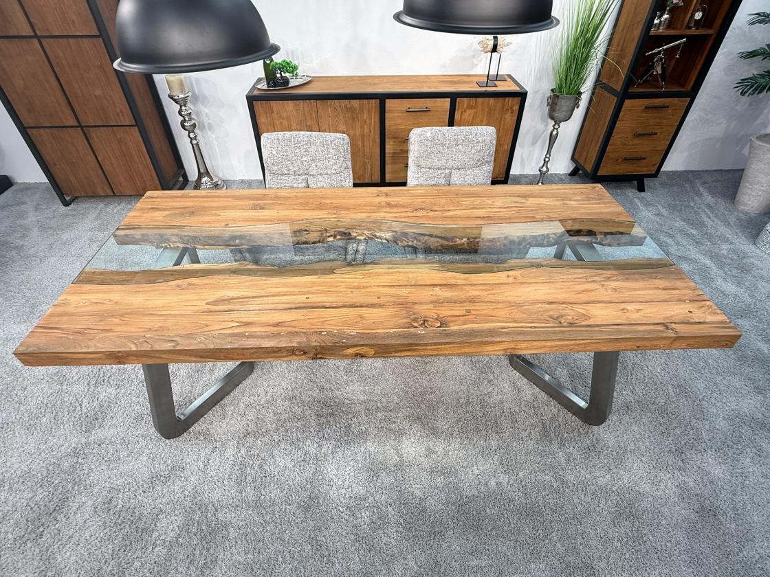 Esszimmertisch aus Holz 220 cm