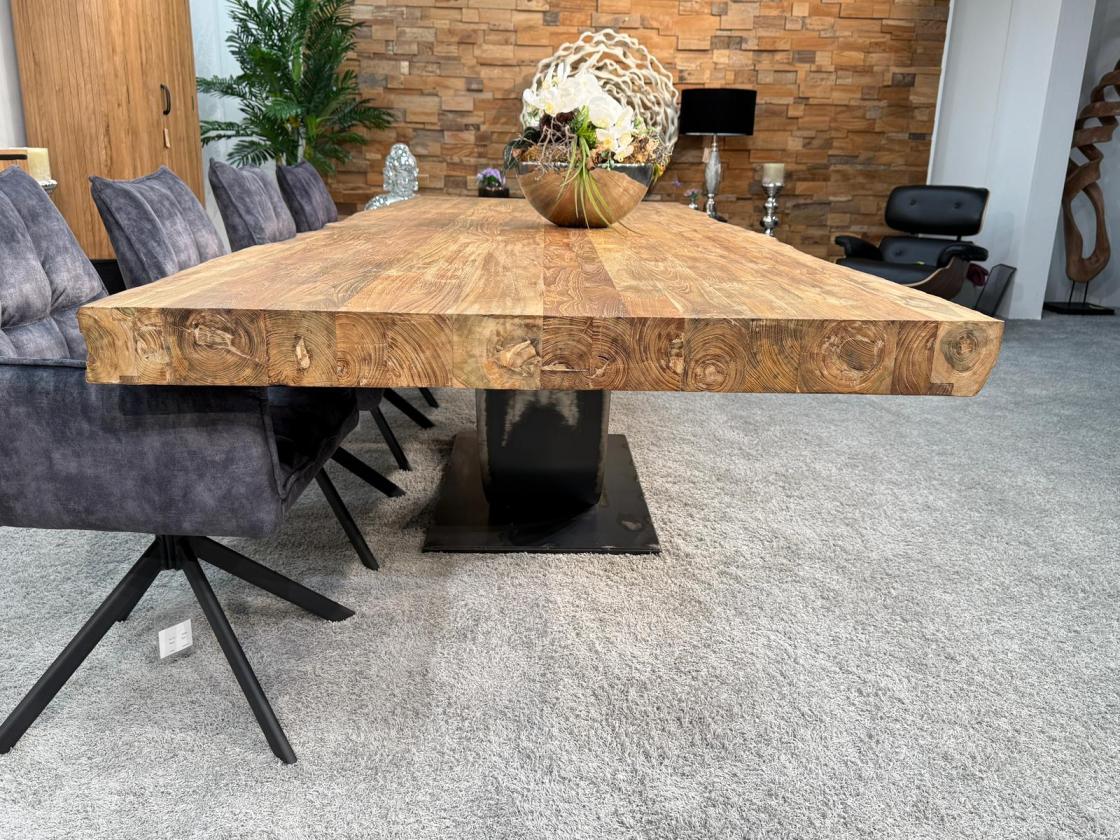 Esszimmertisch-Deep-Island-300cm-mit-Halbmondgestell