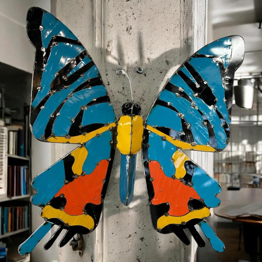 Wanddekoration Schmetterling Metall