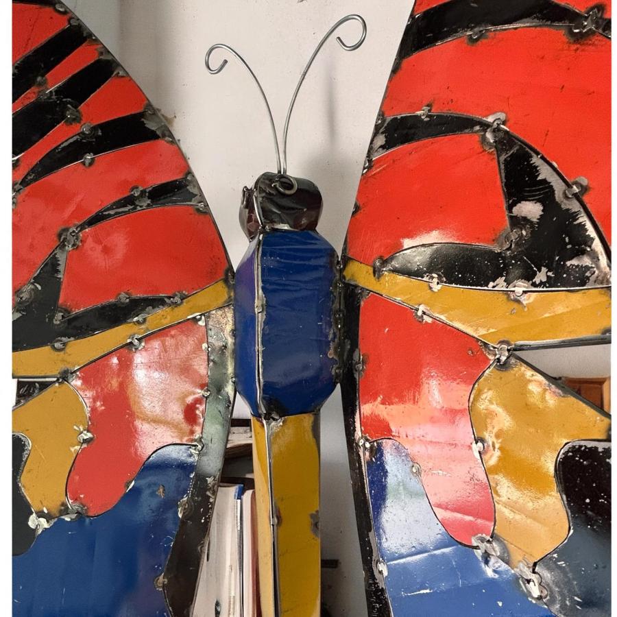 Wanddekoration Schmetterling Metall