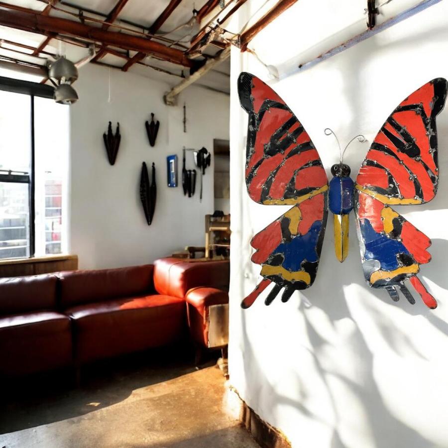 Wanddekoration Schmetterling Metall