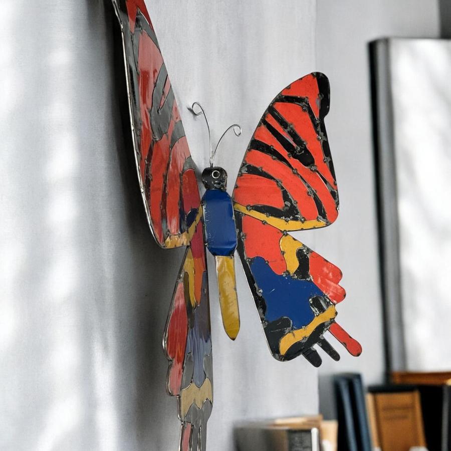 Wanddekoration Schmetterling Metall