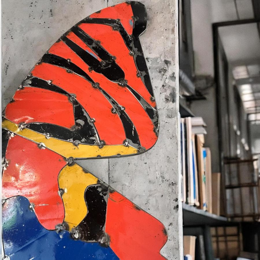 Wanddekoration Schmetterling Metall