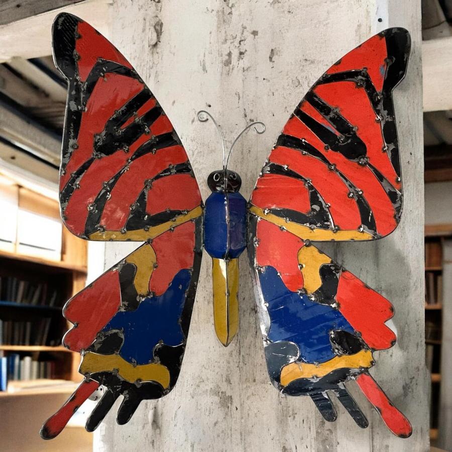 Wanddekoration Schmetterling Metall