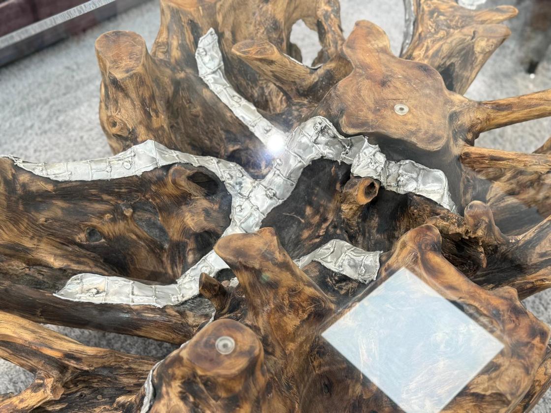 Baumwurzel Couchtisch Root aus Teakholz