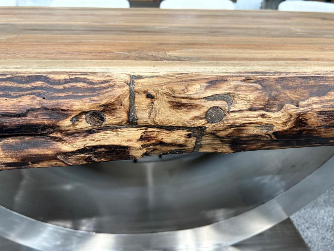 Masstisch Esstisch auf Wunschmass mit Edelstahl