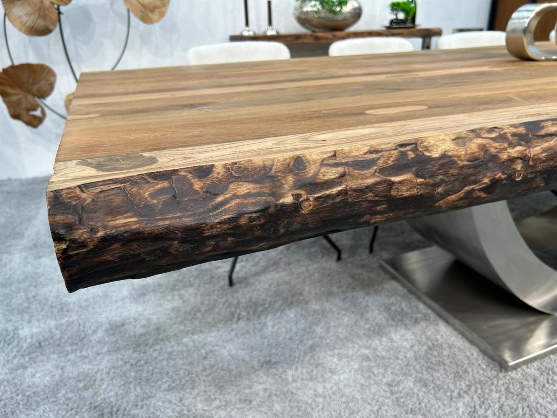 Masstisch Esstisch auf Wunschmass mit Edelstahl