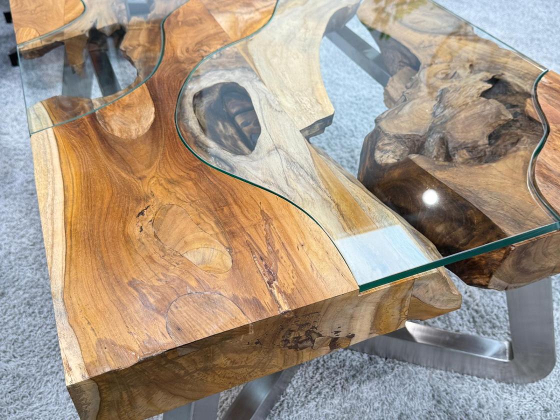 Couchtisch aus Holz Elements 100-80cm