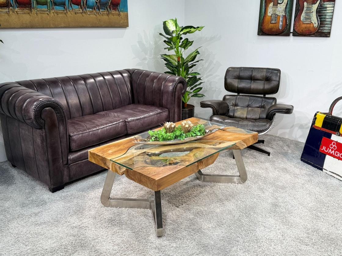 Couchtisch aus Holz Elements 100-80cm