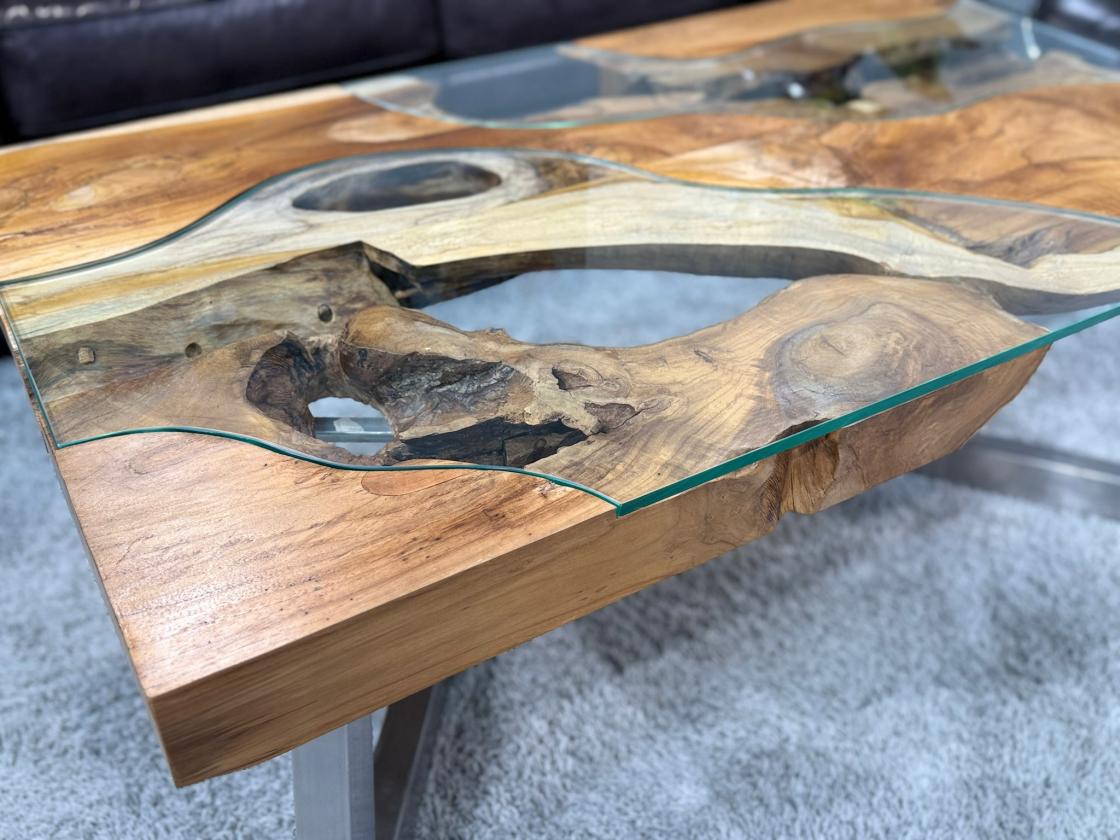 Couchtisch aus Holz Elements 100-80cm