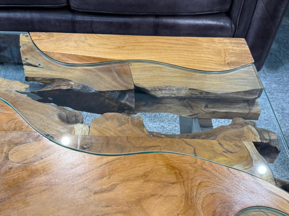 Couchtisch aus Holz Elements 100-80cm