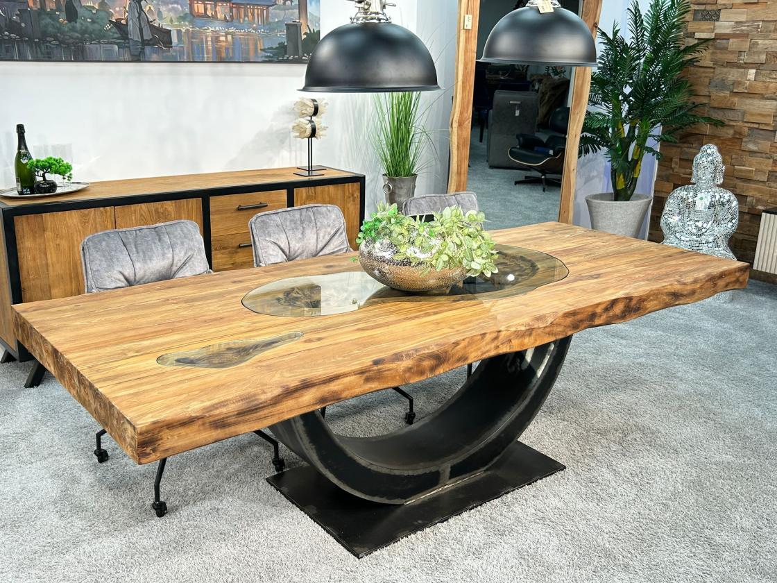 Esstisch massiver Holztisch Designtisch 250 cm