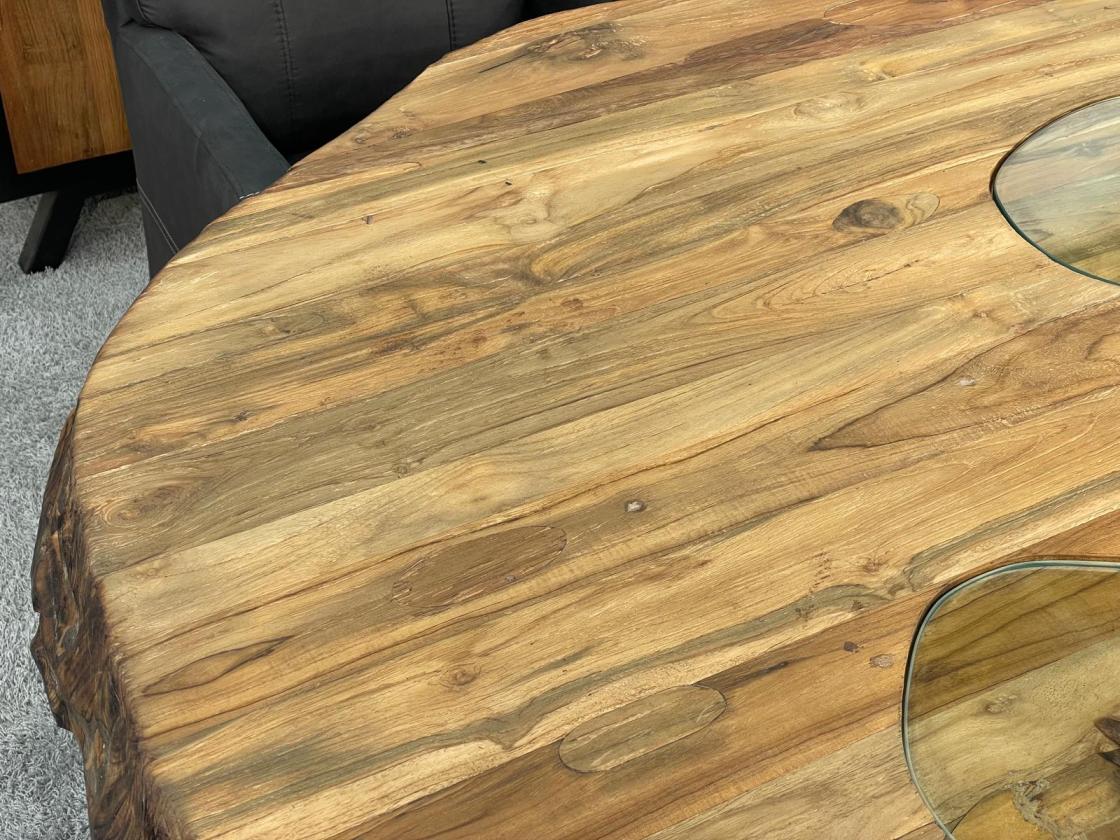 Echtholz Besprechungstisch "Fusion" aus Teak 260cm