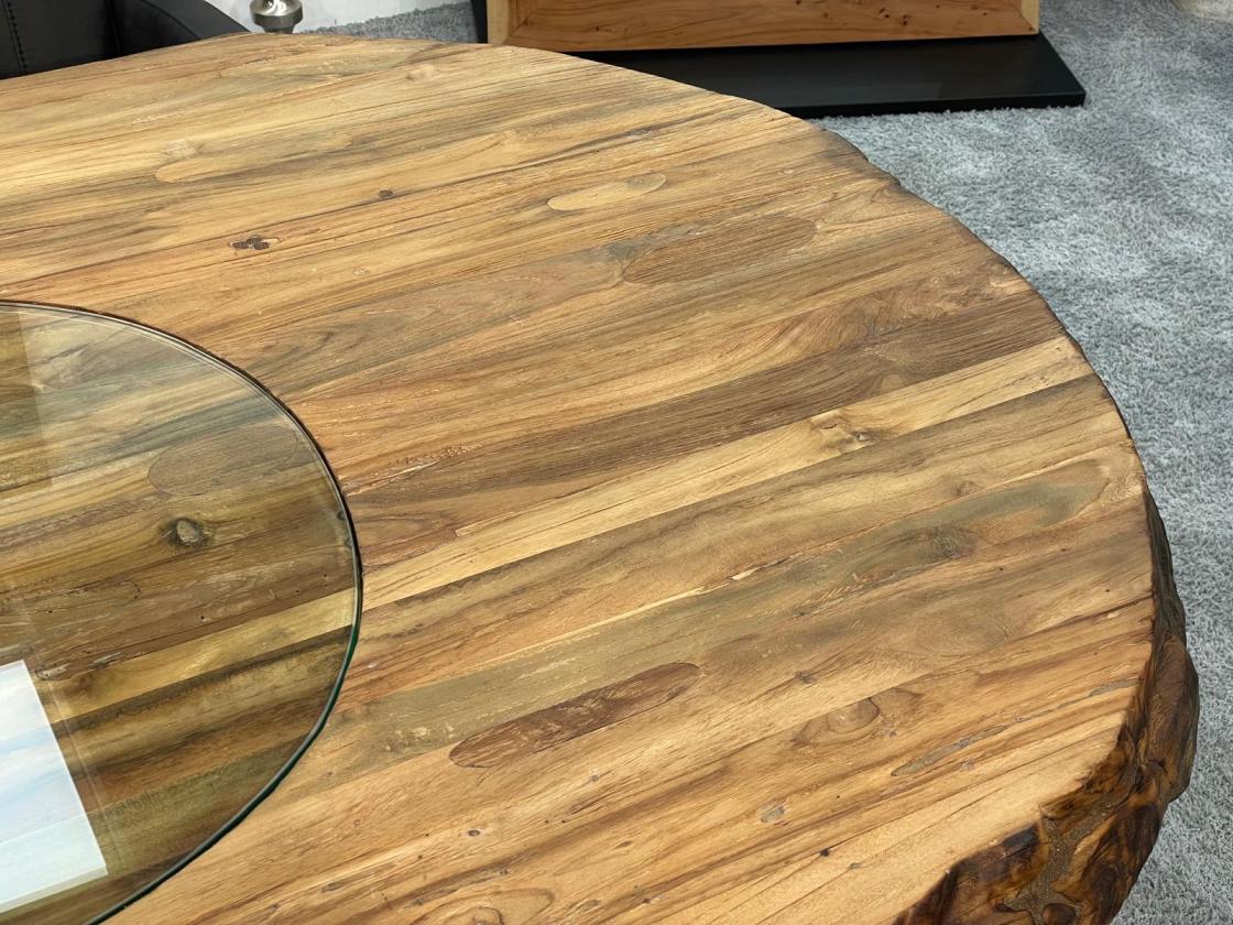 Echtholz Besprechungstisch "Fusion" aus Teak 260cm