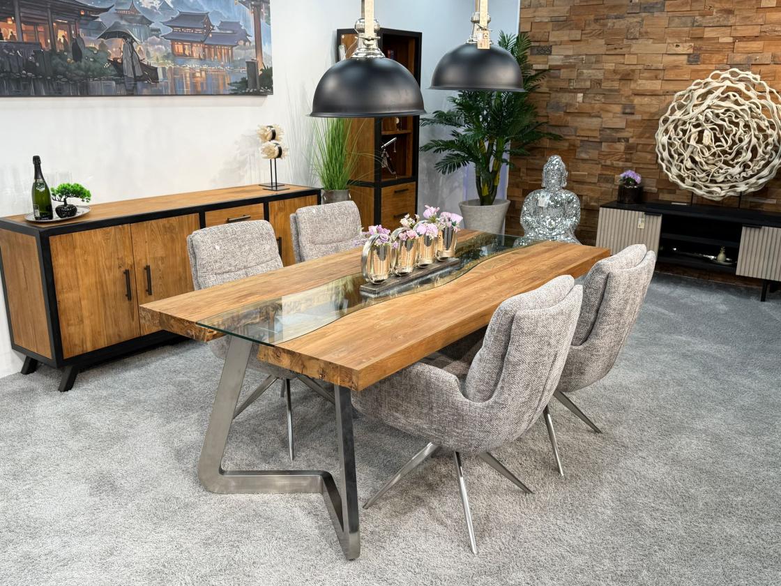 Massivholz Esszimmertisch Elements Freestyle (ca. 200 x 100 x 78 cm)