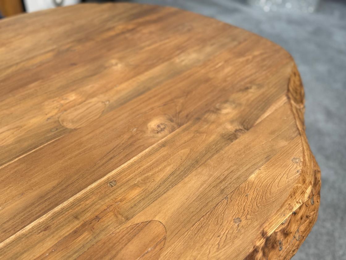 Besprechungstisch Massivholztisch Esstisch Glaseinlage