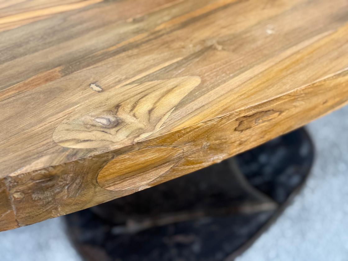 Ovaler Esstisch Konferenztisch aus Holz Sky Island