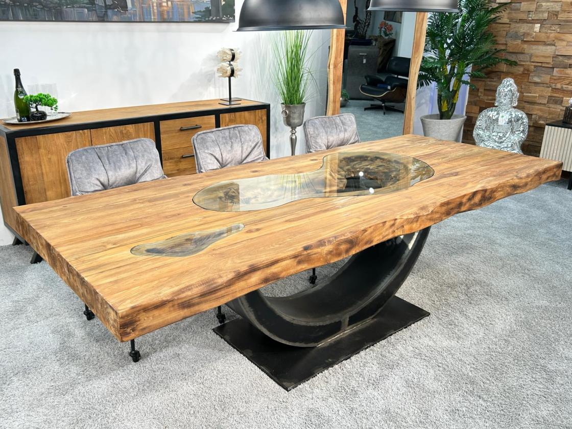 Esstisch massiver Holztisch Designtisch 250 cm