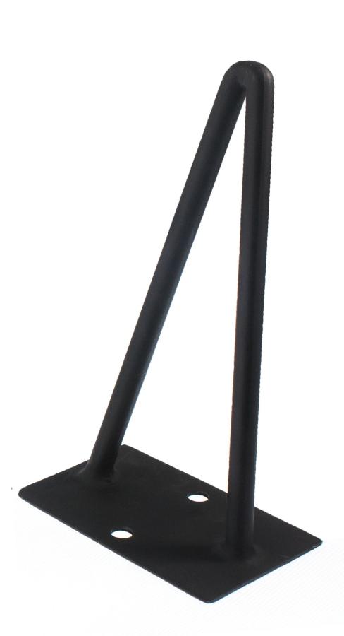 Tischbeine für Couch- und Beistelltische aus Stahl matt schwarz lackiert 25 cm (1 Set = 3 Stück)