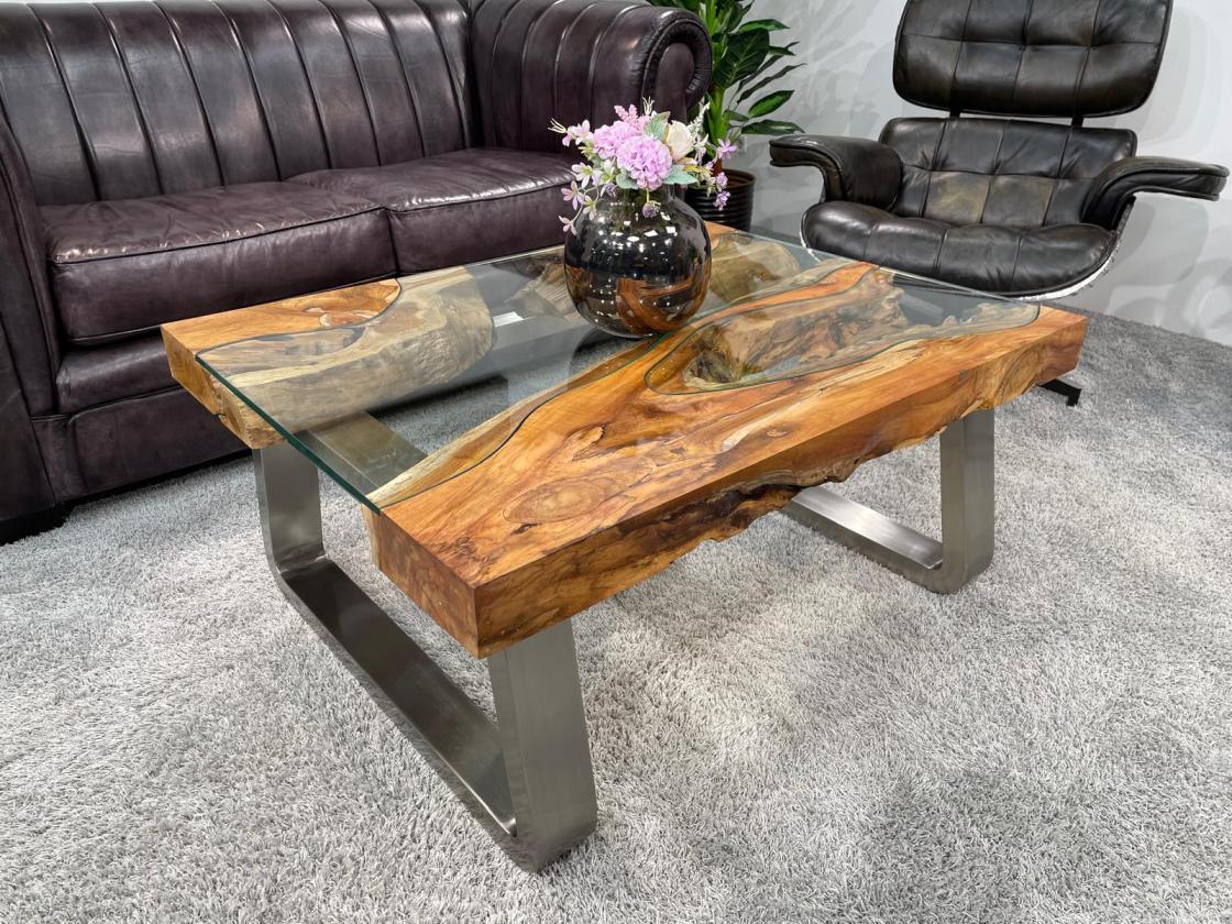 Couchtisch aus Holz Elements 100-80cm