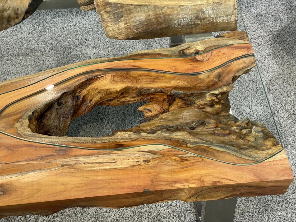 Couchtisch aus Holz Elements 100-80cm