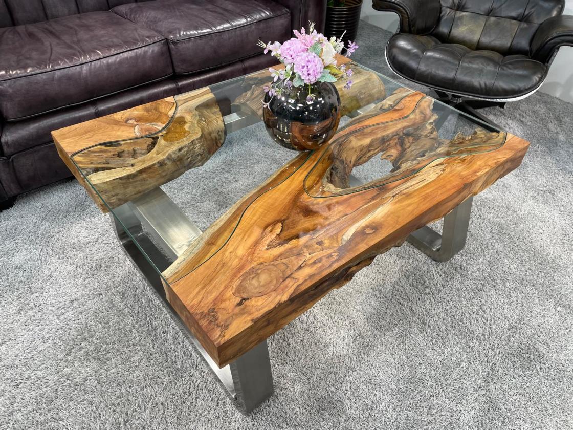 Couchtisch aus Holz Elements 100-80cm