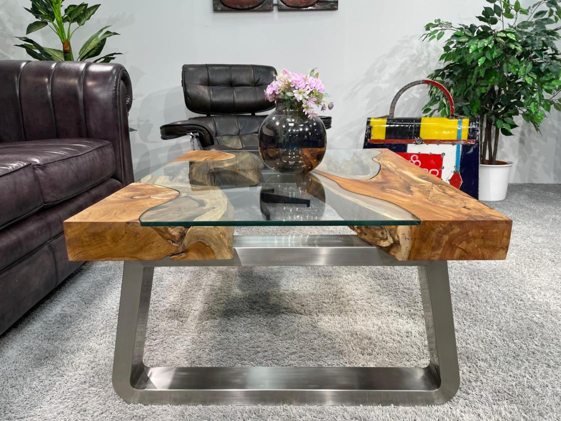 Couchtisch aus Holz Elements 100-80cm