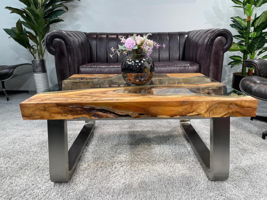 Couchtisch aus Holz Elements 100-80cm