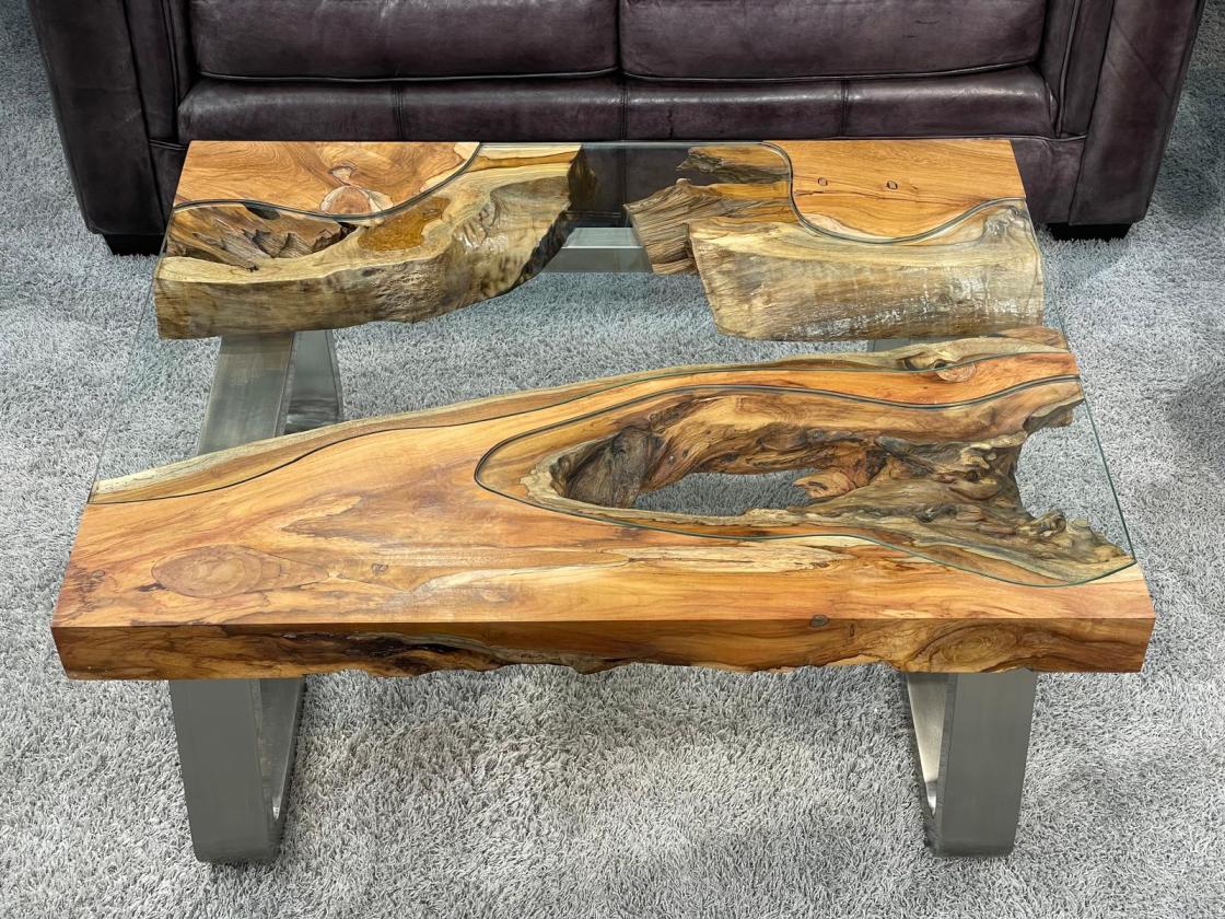Couchtisch aus Holz Elements 100-80cm