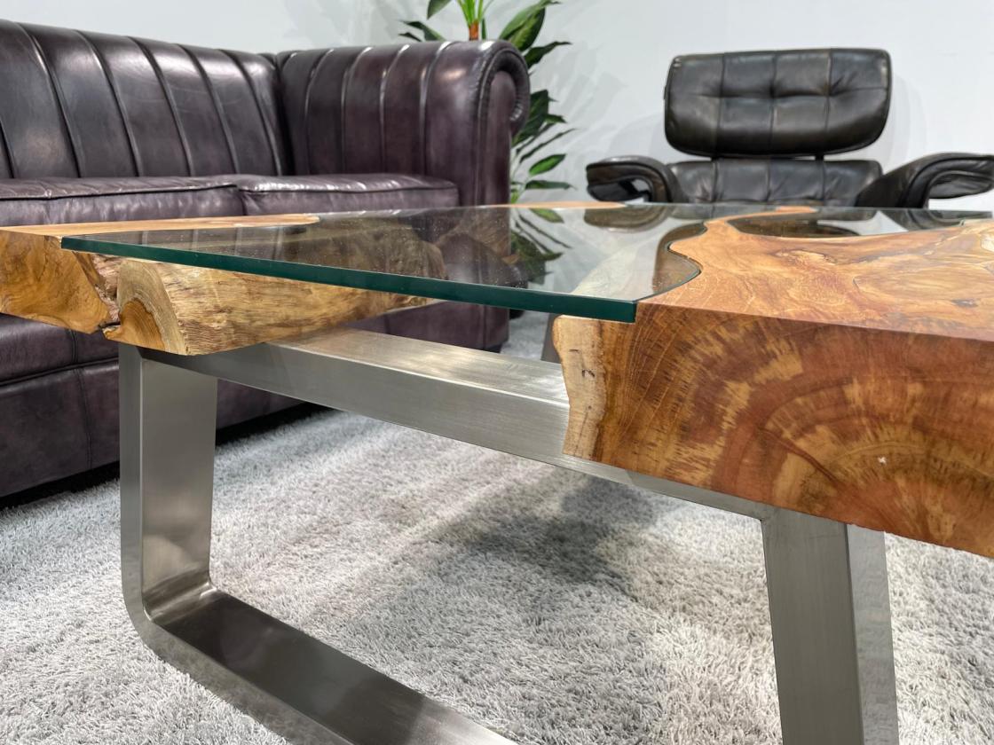 Couchtisch aus Holz Elements 100-80cm