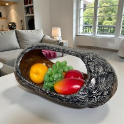 Schale aus Holz Verena Teakholz Handarbeit