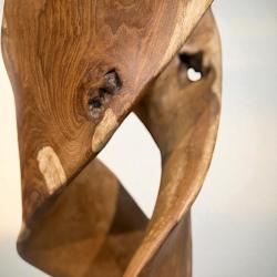 Holzskulptur Aufsteller Baumstamm 3D-Optik