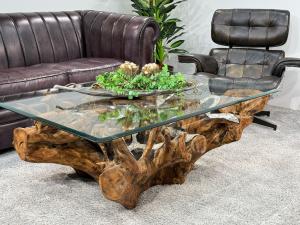 Baumwurzel Couchtisch Root aus Teakholz