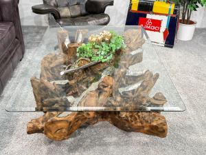 Baumwurzel Couchtisch Root aus Teakholz