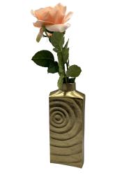 Blumenvase aus Nickel in Goldoptik S