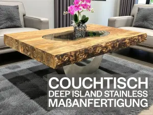 Wohnzimmertisch auf Wunschmaß Deep Island eckig