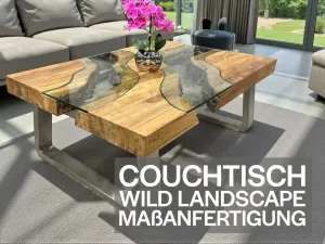 Masstisch Couchtisch Wild Landscape Trapez