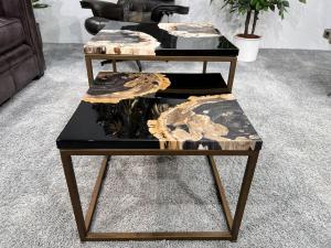 Couchtisch-Set-aus-versteinertem-Holz-Stone-Age