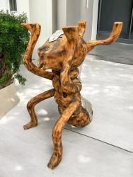 Skulptur / Dekofigur "Ameise", Höhe ca. 60 cm aus Altholz mit Aluminium