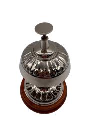 Dekoration Klingel aus Nickel und Holz