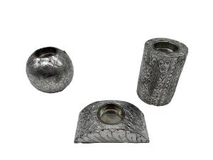 Dekoration Teelichthalter-Set mit Nickel ummantelt