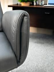 Lederstuhl drehbarer buerostuhl