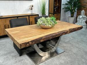 Esstisch für 6 Personen "Deep Island" ca. 180 x 93 x 78 cm aus Massivholz