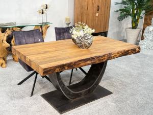 Esstisch aus recyceltem Holz für 6 Personen, 160x90x78 cm