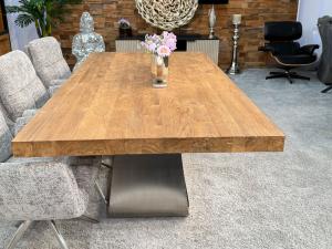 Esstisch / Massivholztisch "Deep Island U" ca. 200 x 100 x 77,5 cm aus recyceltem Altholz Esstisch Massivholztisch mit U-GestellDeep Island