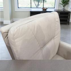 RESTPOSTEN (2 Stk.) Esszimmerstuhl/Sessel "Granada creme" mit Armlehne auf Rollen Esszimmerstuhl Sessel Granada beige