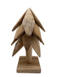 Handgeschnitzte Dekoration "Tanne S" ca. B15 x T15 x H30 cm ähnl. Abbildung