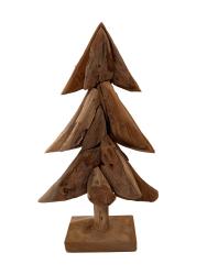 Handgeschnitzte Dekoration aus Holz "Tanne L" ca. B30 x T10 x H50 cm ähnl. Abbildung
