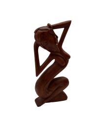 Handgeschnitzte Design Holzfigur Frau M
